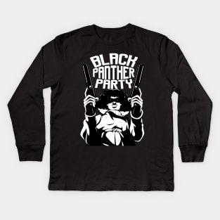 Black Panther Party Logo Kids Long Sleeve T-Shirt